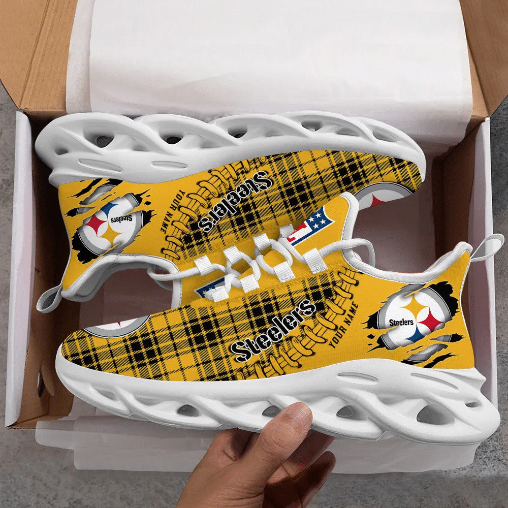 Pittsburgh Steelers Personalized Yezy Running Sneakers SPD301