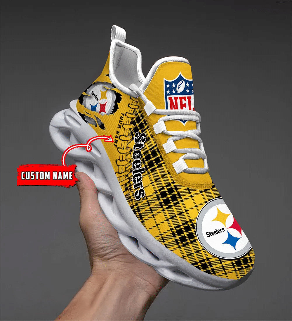 Pittsburgh Steelers Personalized Yezy Running Sneakers SPD301
