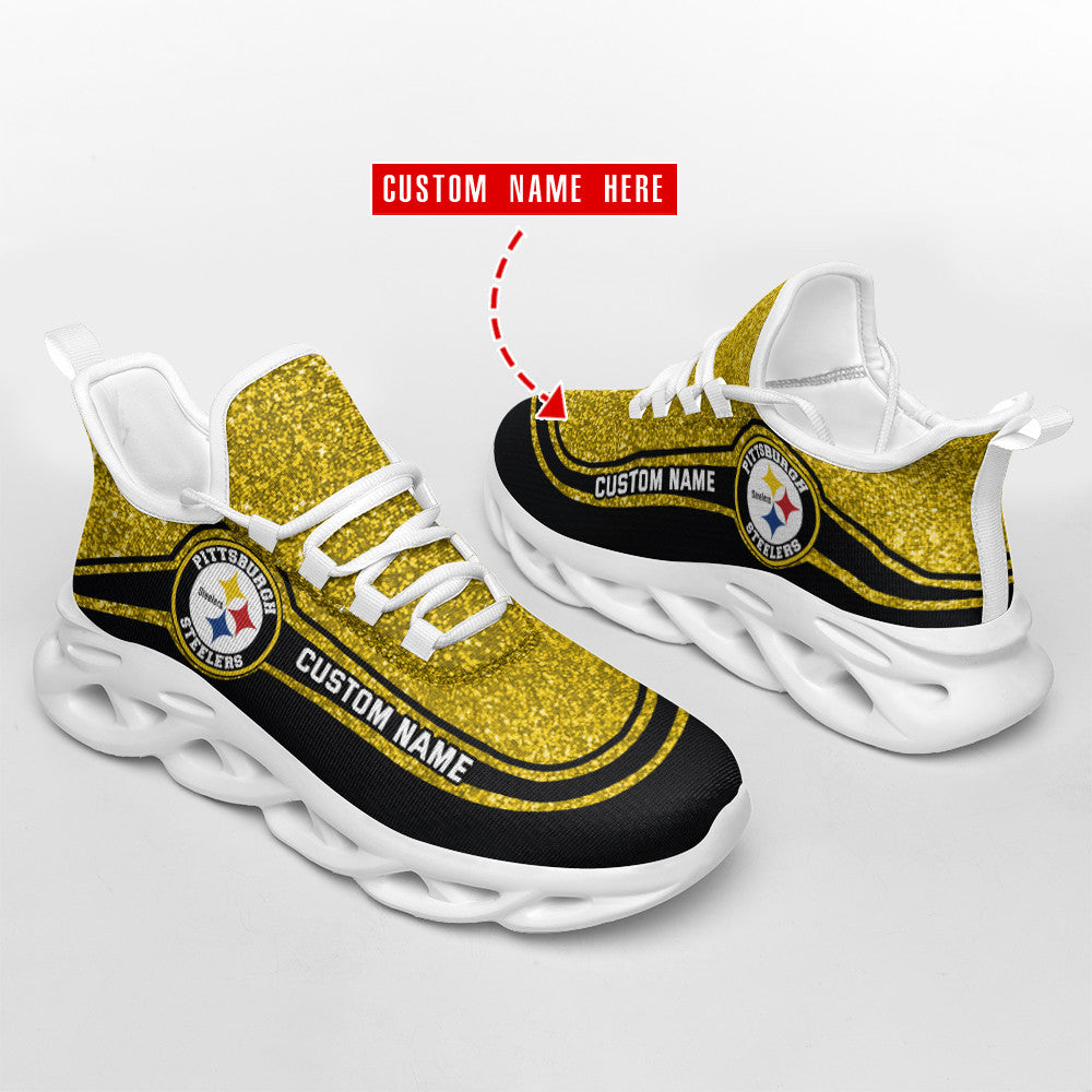 Pittsburgh Steelers Personalized Yezy Running Sneakers SPD339