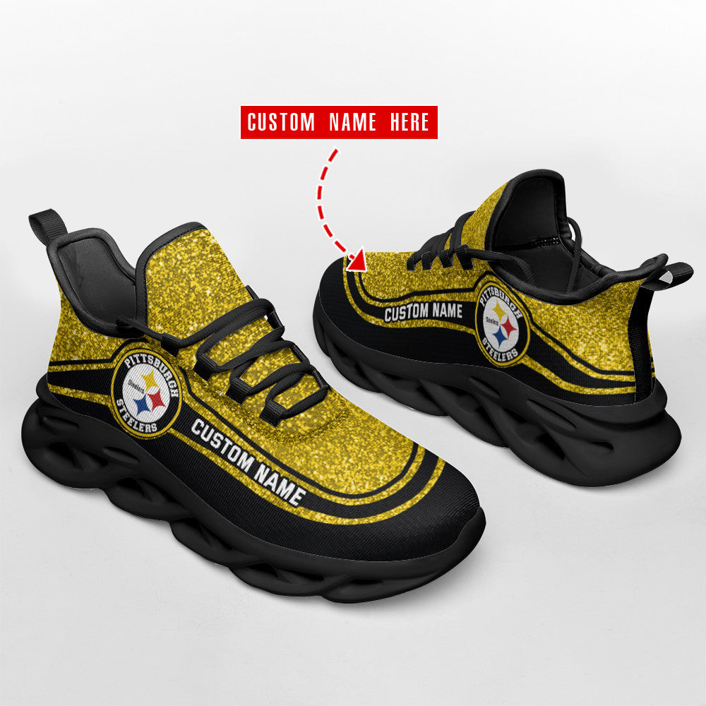 Pittsburgh Steelers Personalized Yezy Running Sneakers SPD339