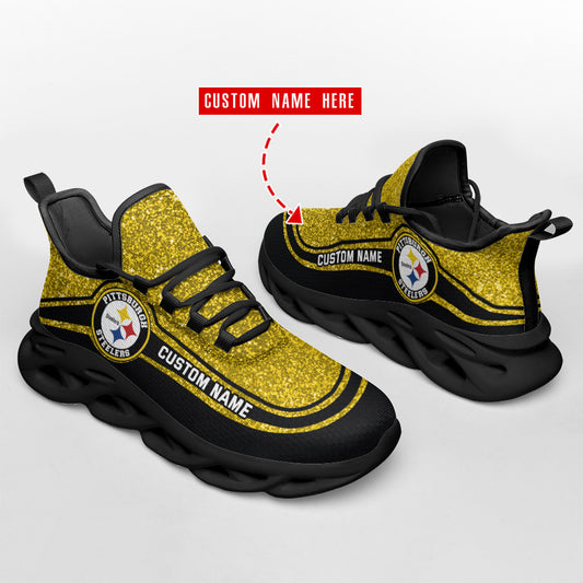 Pittsburgh Steelers Personalized Yezy Running Sneakers SPD339
