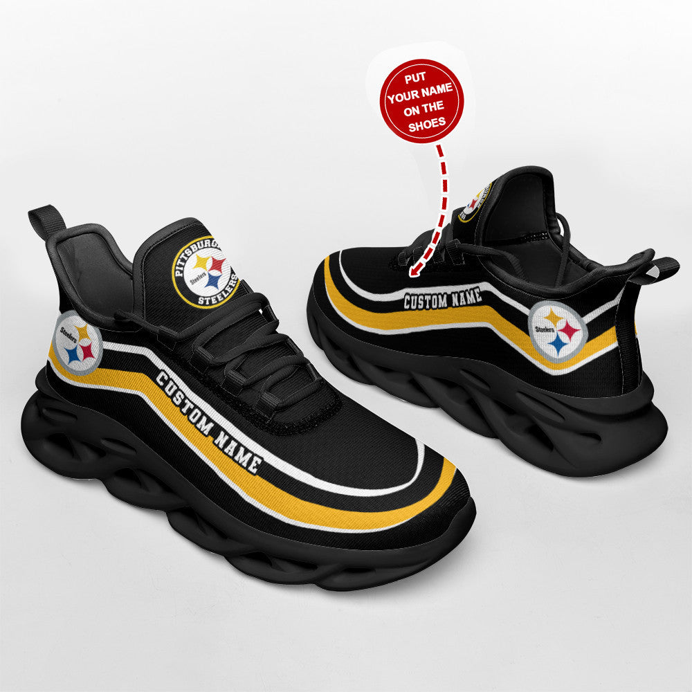 Pittsburgh Steelers Personalized Yezy Running Sneakers SPD346