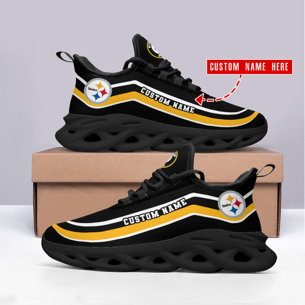 Pittsburgh Steelers Personalized Yezy Running Sneakers SPD346