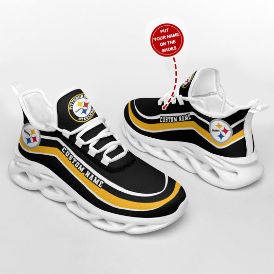Pittsburgh Steelers Personalized Yezy Running Sneakers SPD346
