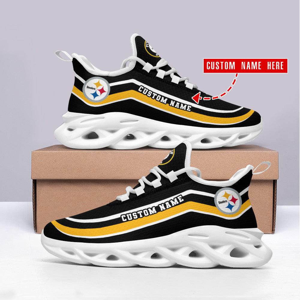 Pittsburgh Steelers Personalized Yezy Running Sneakers SPD346