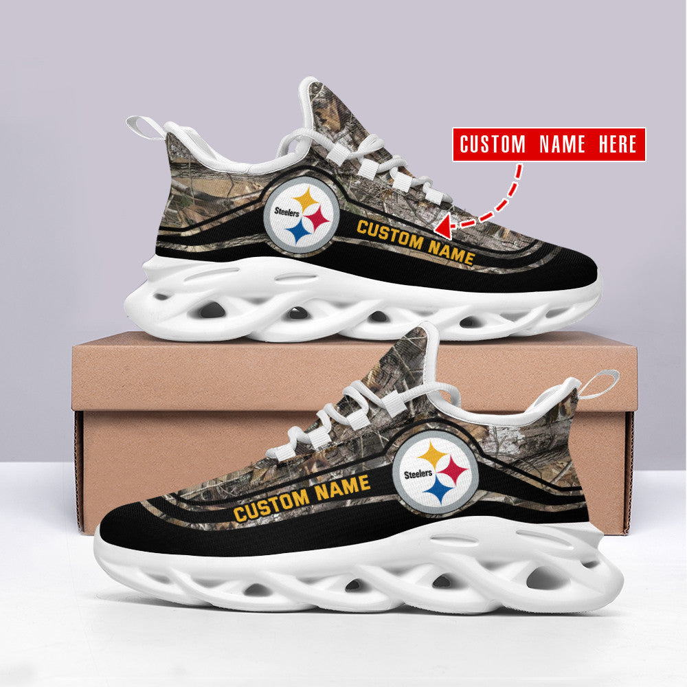 Pittsburgh Steelers Personalized Yezy Running Sneakers SPD385