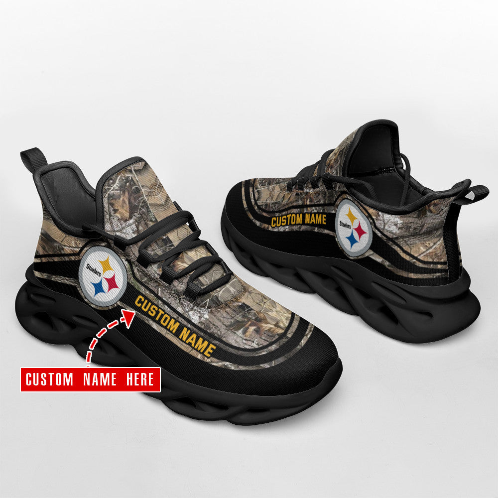 Pittsburgh Steelers Personalized Yezy Running Sneakers SPD385