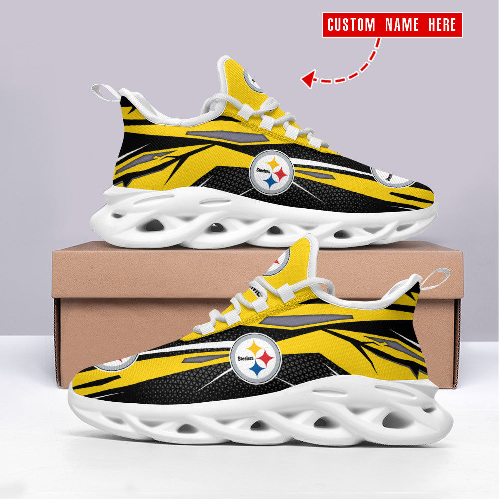 Pittsburgh Steelers Personalized Yezy Running Sneakers SPD423
