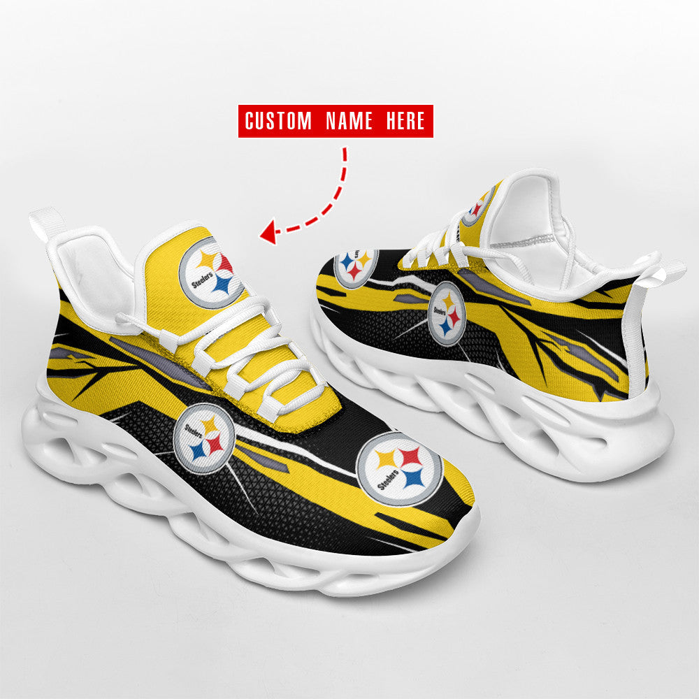 Pittsburgh Steelers Personalized Yezy Running Sneakers SPD423