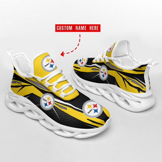 Pittsburgh Steelers Personalized Yezy Running Sneakers SPD423