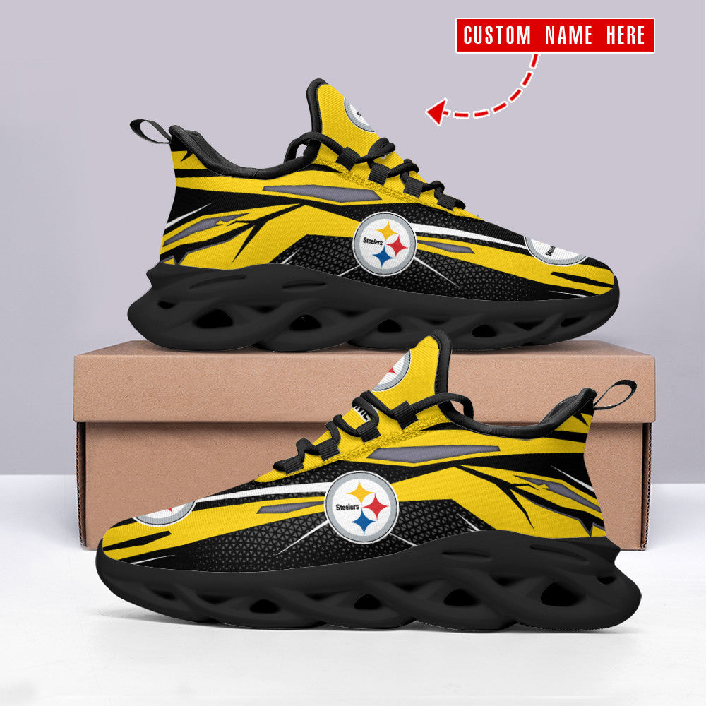Pittsburgh Steelers Personalized Yezy Running Sneakers SPD423