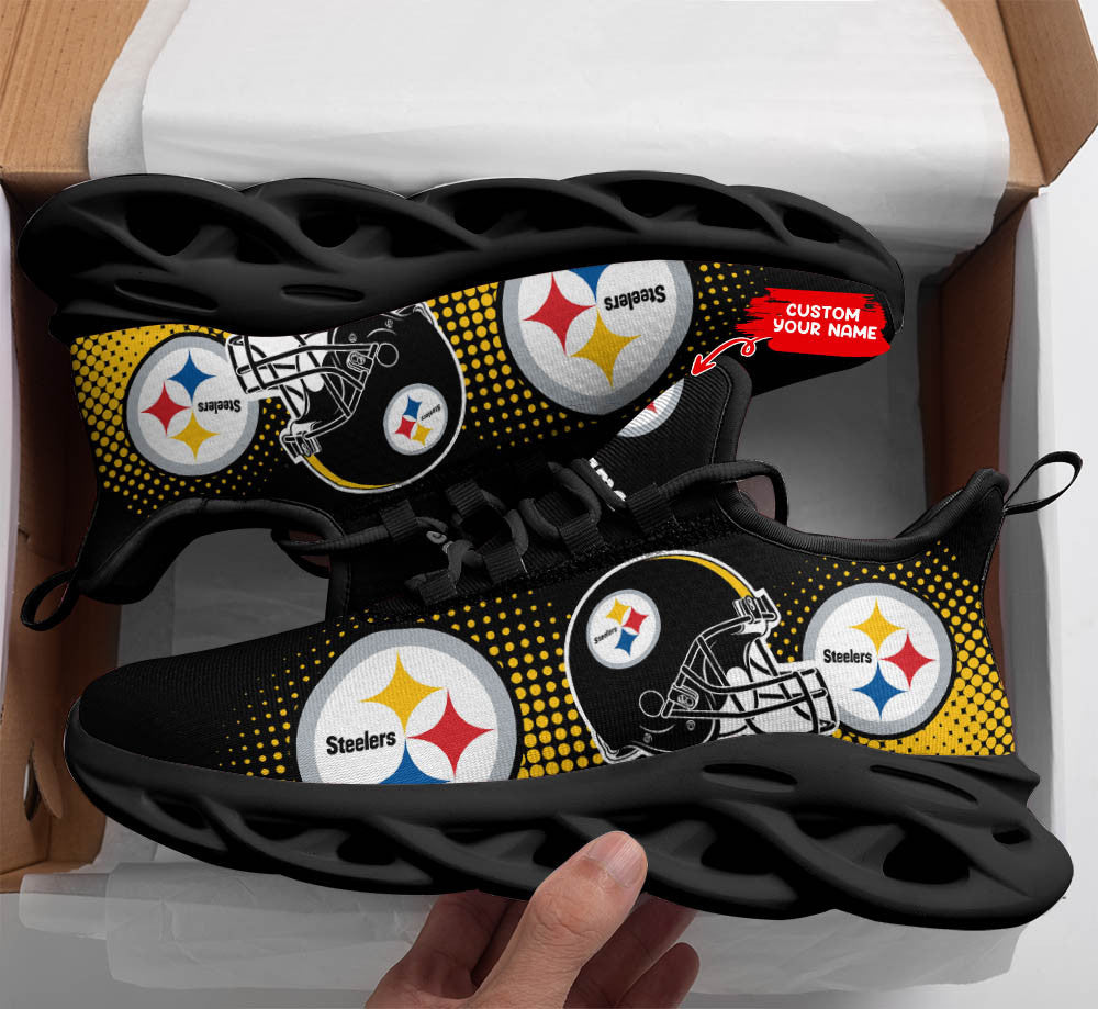 Pittsburgh Steelers Personalized Yezy Running Sneakers SPD465