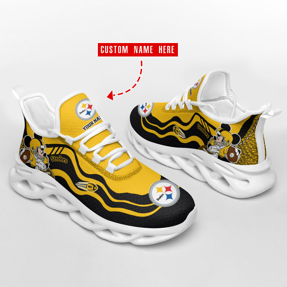 Pittsburgh Steelers Personalized Yezy Running Sneakers SPD507