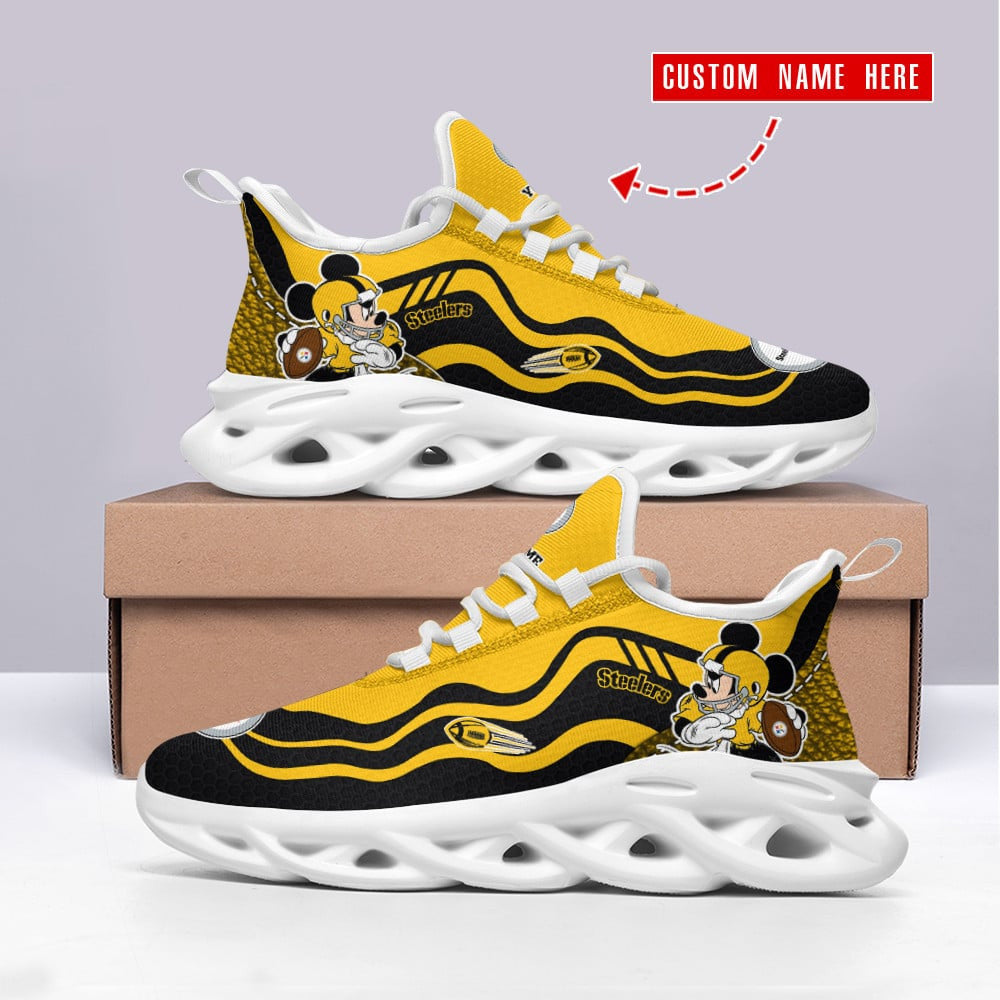 Pittsburgh Steelers Personalized Yezy Running Sneakers SPD507