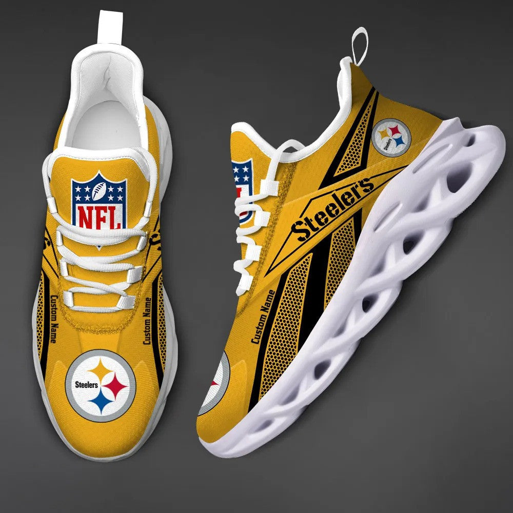 Pittsburgh Steelers Personalized Yezy Running Sneakers SPD539
