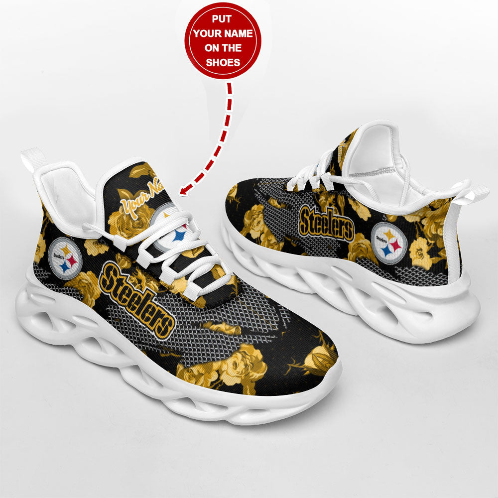 Pittsburgh Steelers Personalized Yezy Running Sneakers SPD572
