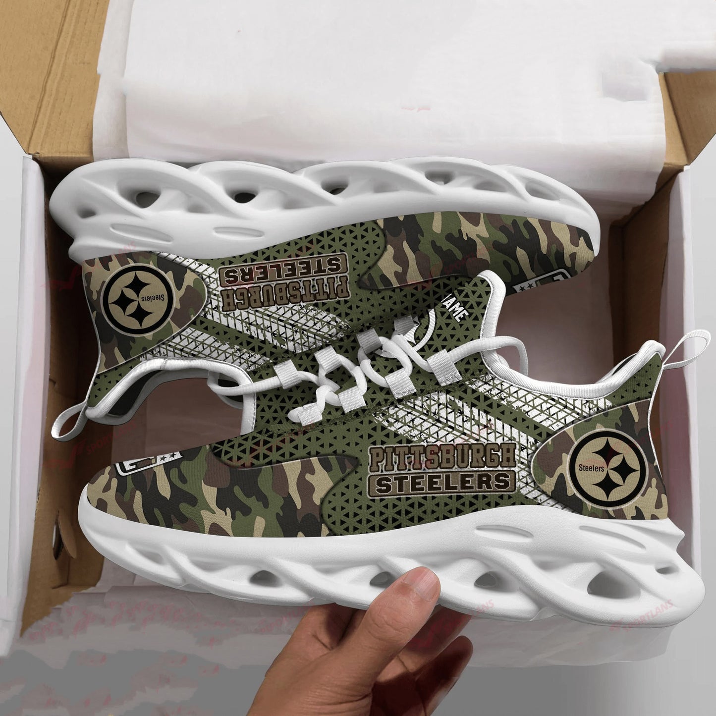Pittsburgh Steelers Personalized Yezy Running Sneakers SPD616