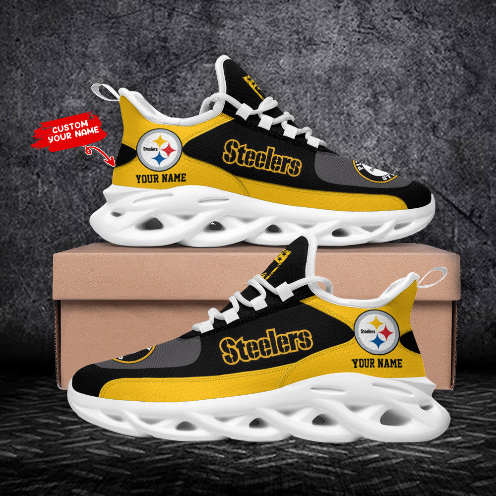 Pittsburgh Steelers Personalized Yezy Running Sneakers SPD634