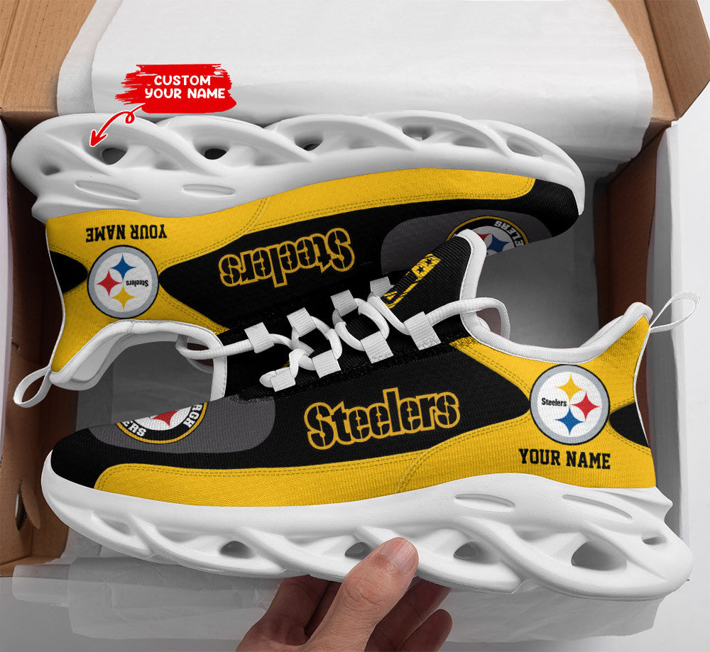 Pittsburgh Steelers Personalized Yezy Running Sneakers SPD634