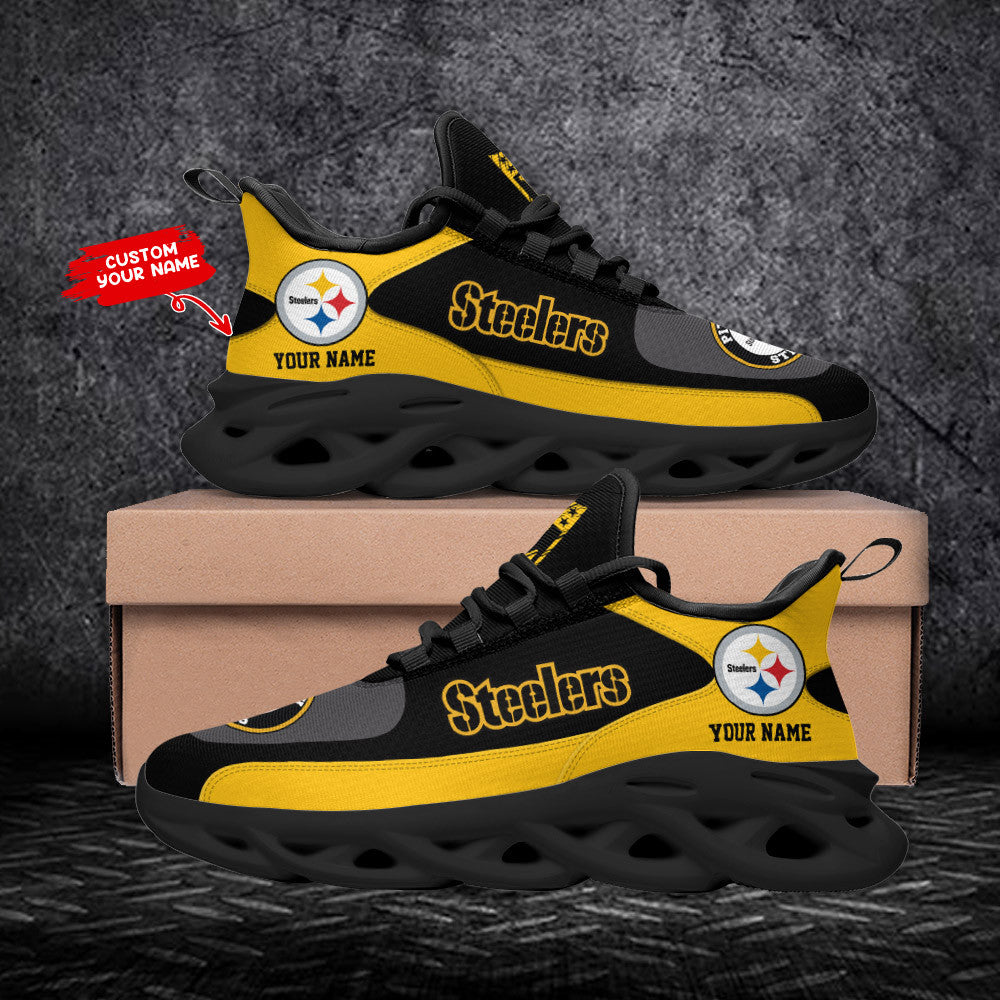 Pittsburgh Steelers Personalized Yezy Running Sneakers SPD634