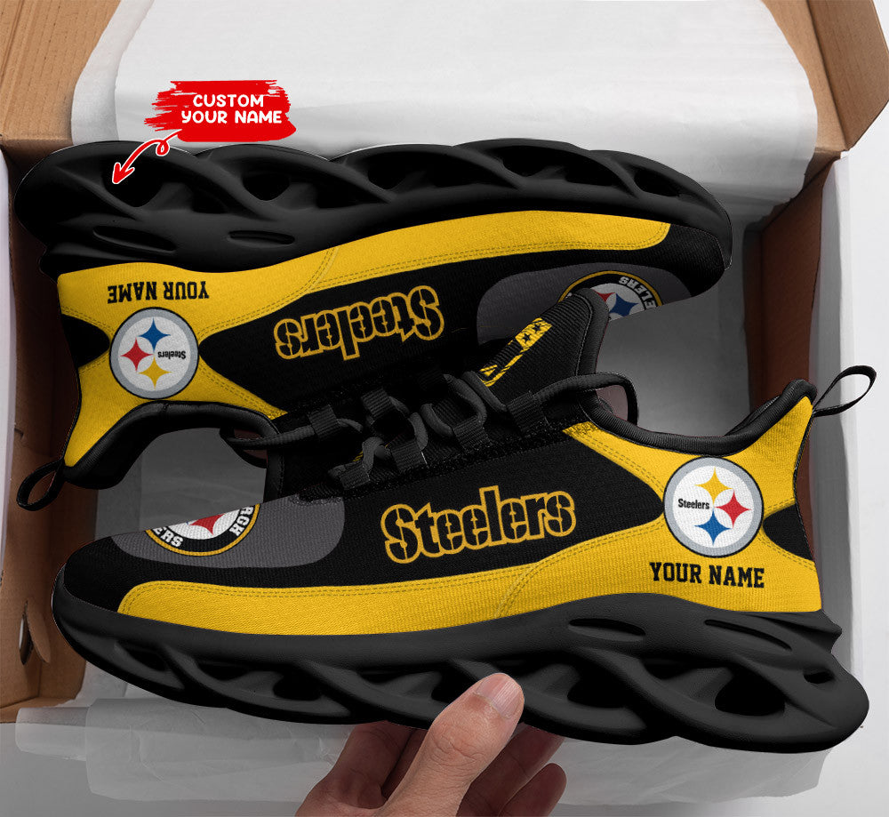 Pittsburgh Steelers Personalized Yezy Running Sneakers SPD634