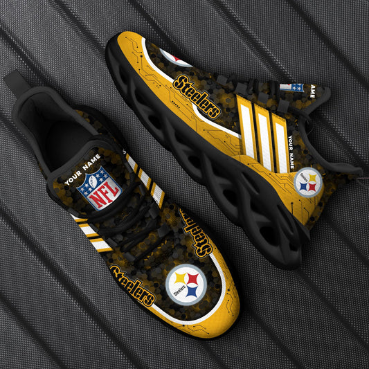 Pittsburgh Steelers Personalized Yezy Running Sneakers SPD665