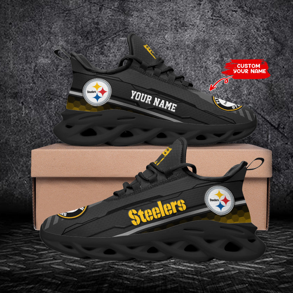 Pittsburgh Steelers Personalized Yezy Running Sneakers SPD675