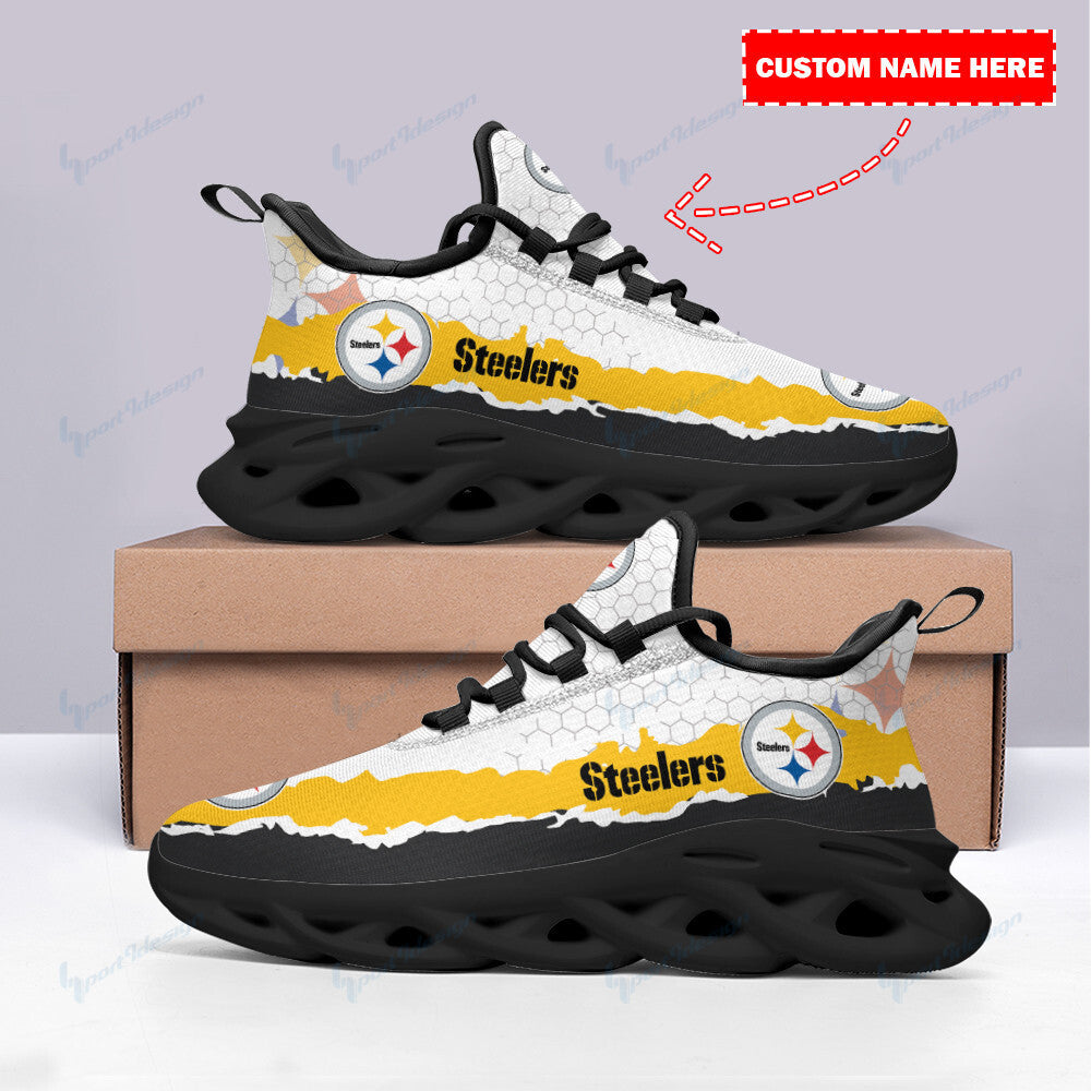 Pittsburgh Steelers Personalized Yezy Running Sneakers SPD79