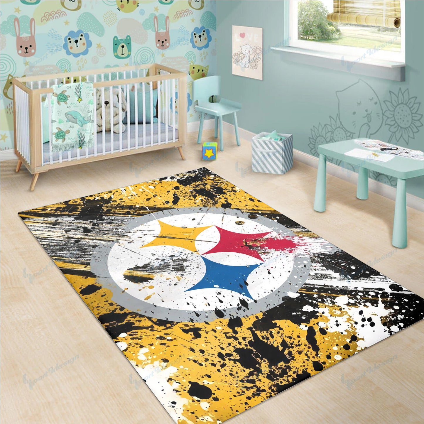 Pittsburgh Steelers Premium Rectangle Rug 4