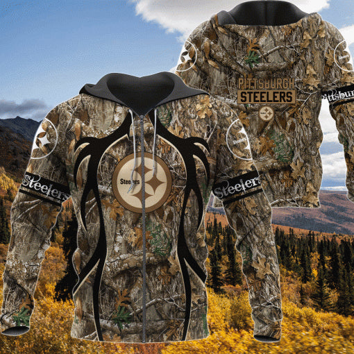 Pittsburgh Steelers Realtree Hunting Camo Limited Hoodie S580