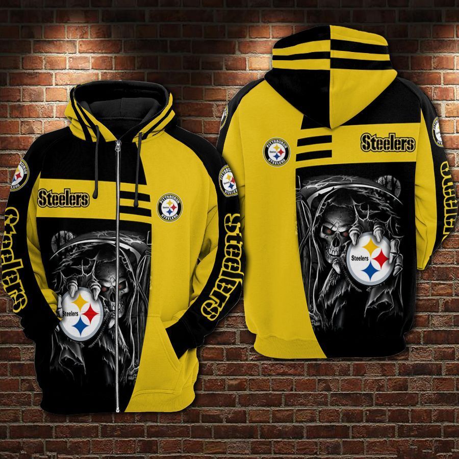 Pittsburgh Steelers Reaper Style Hoodie
