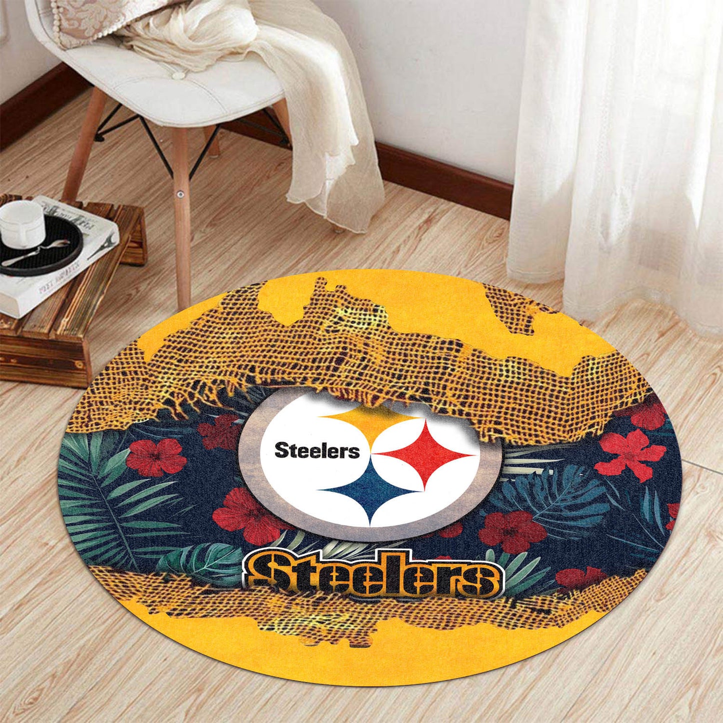 Pittsburgh Steelers Round Rug 205