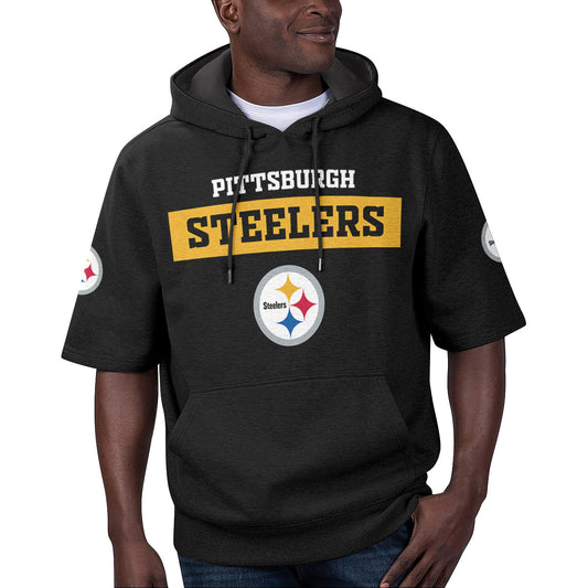 Pittsburgh Steelers Short Sleeve Hoodie BG12
