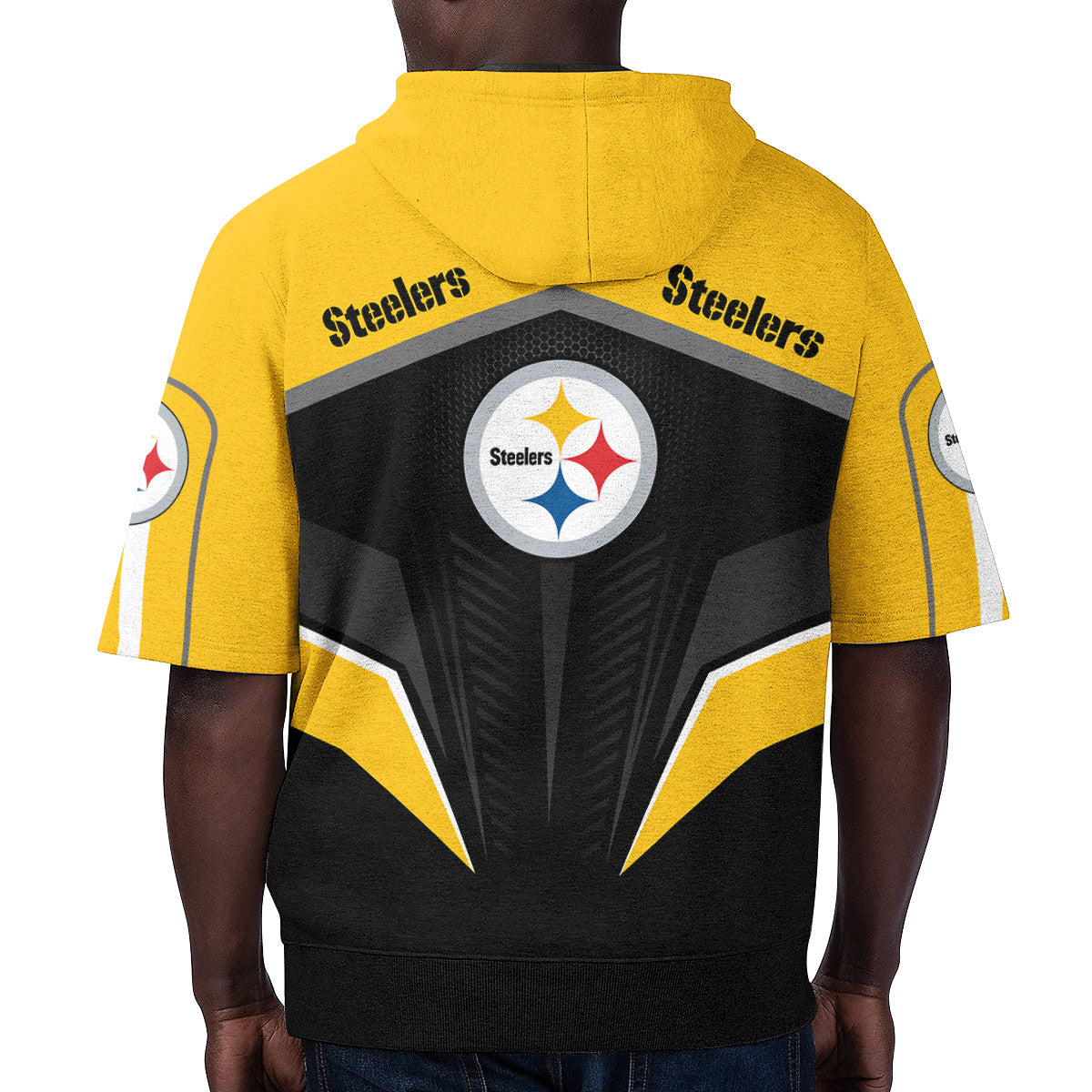 Pittsburgh Steelers Short Sleeve Hoodie BG41