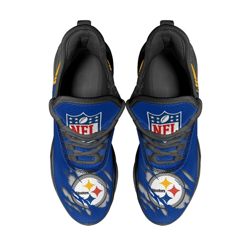 Pittsburgh Steelers Sneakers 3D Max Soul Shoes