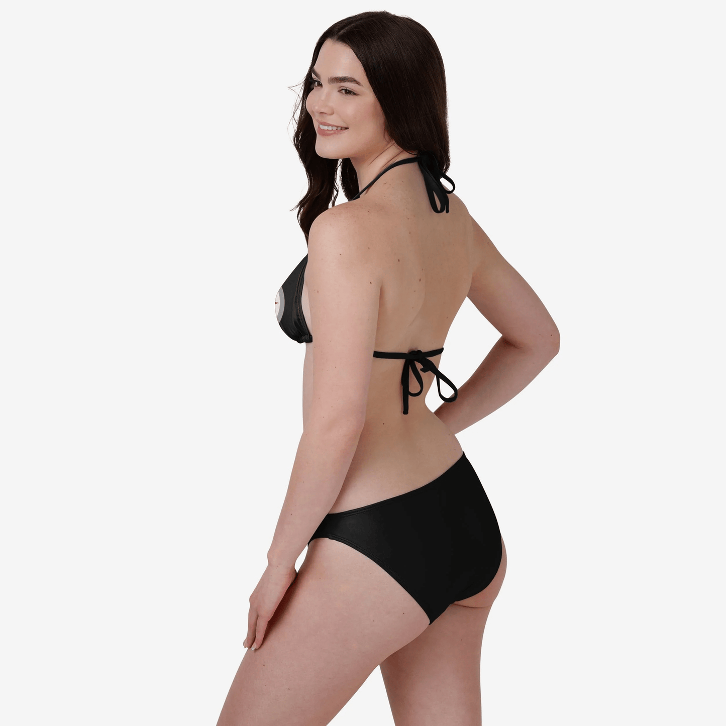 Pittsburgh Steelers Womens Solid Logo Bikini
