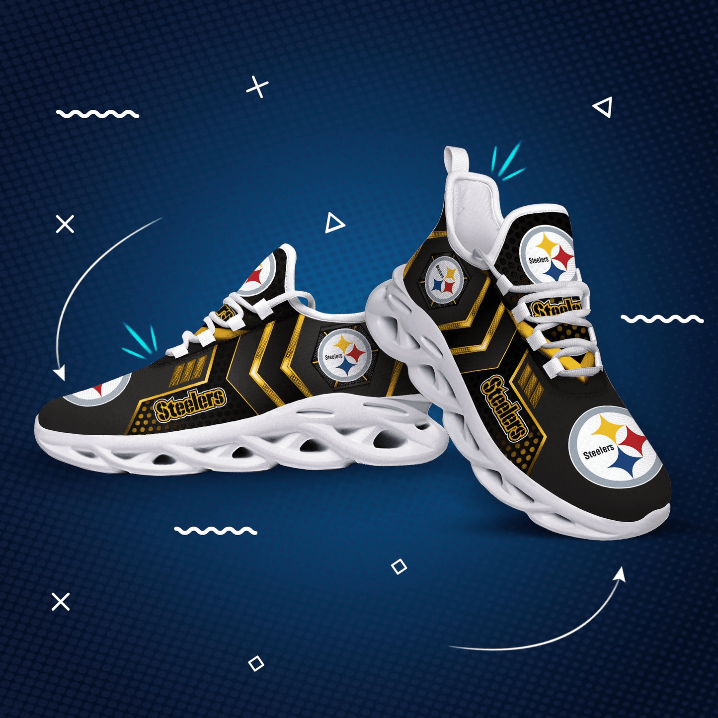 Pittsburgh Steelers Yezy Running Sneakers 193