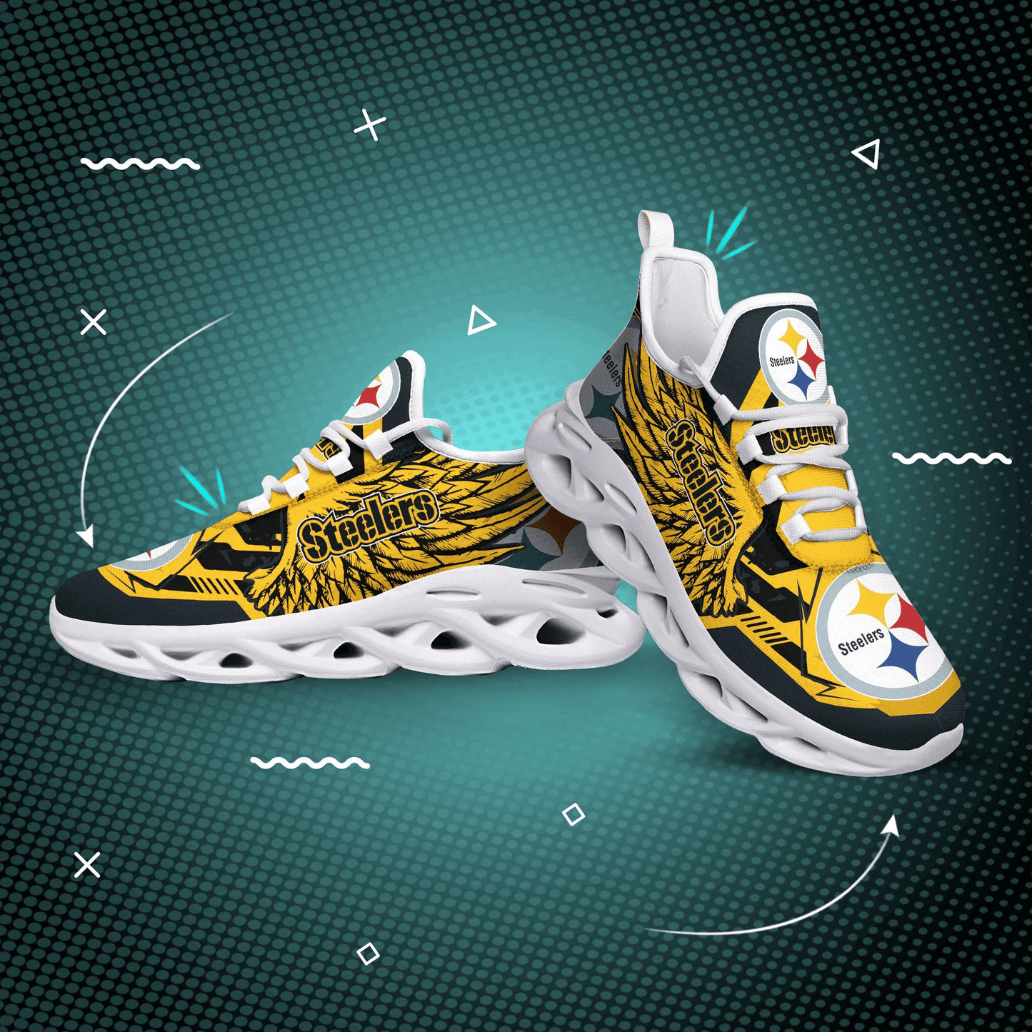 Pittsburgh Steelers Yezy Running Sneakers 196