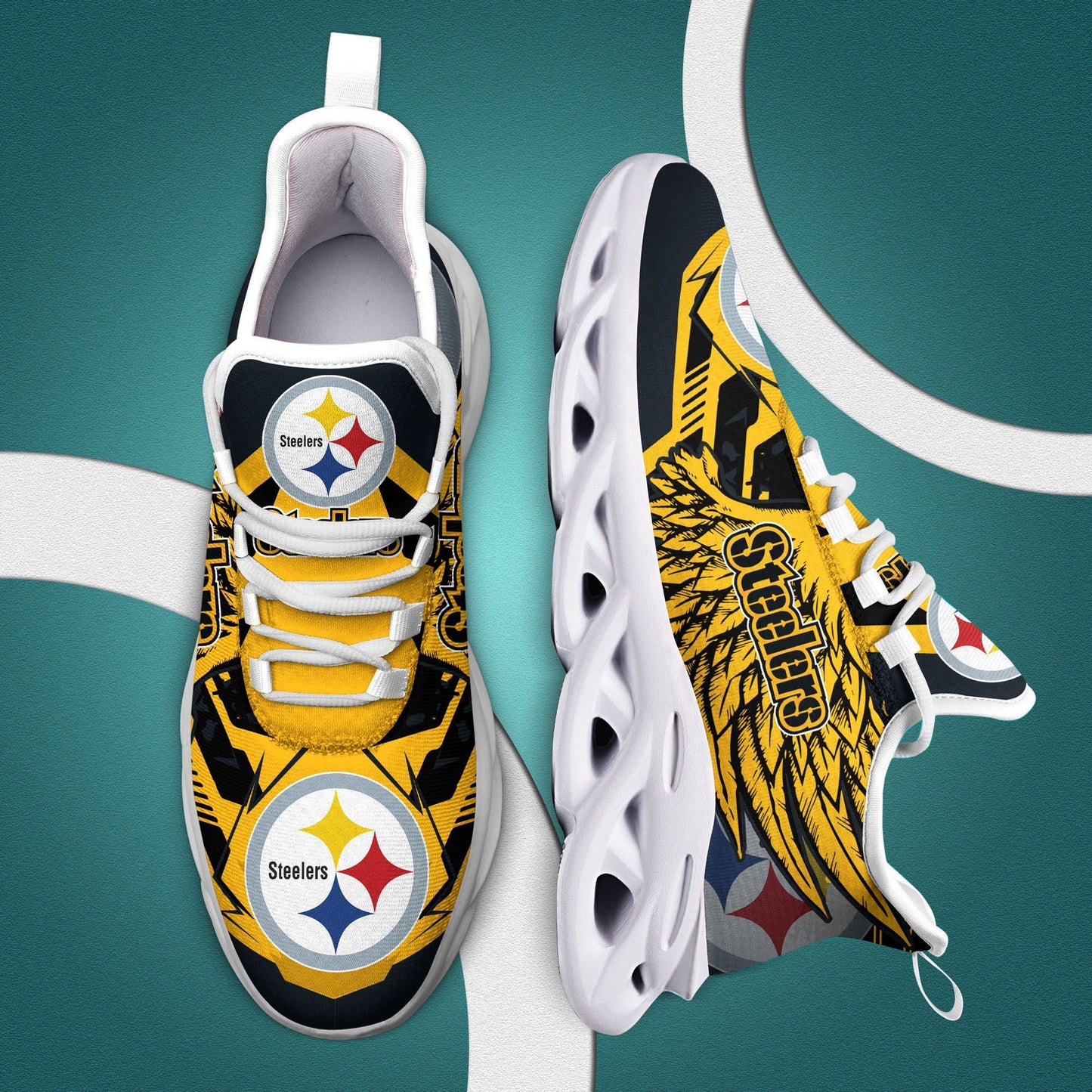 Pittsburgh Steelers Yezy Running Sneakers 196