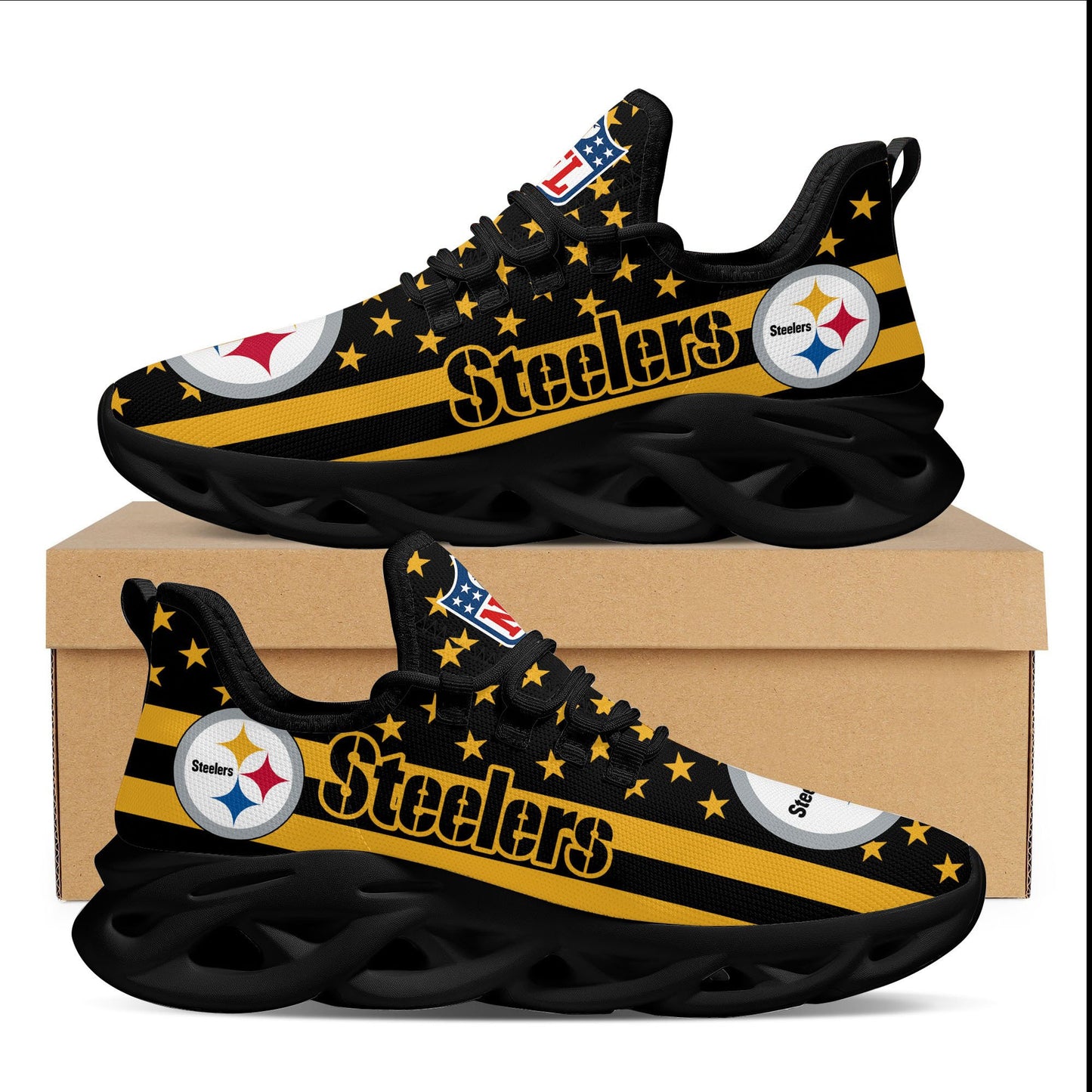 Pittsburgh Steelers Yezy Running Sneakers 46