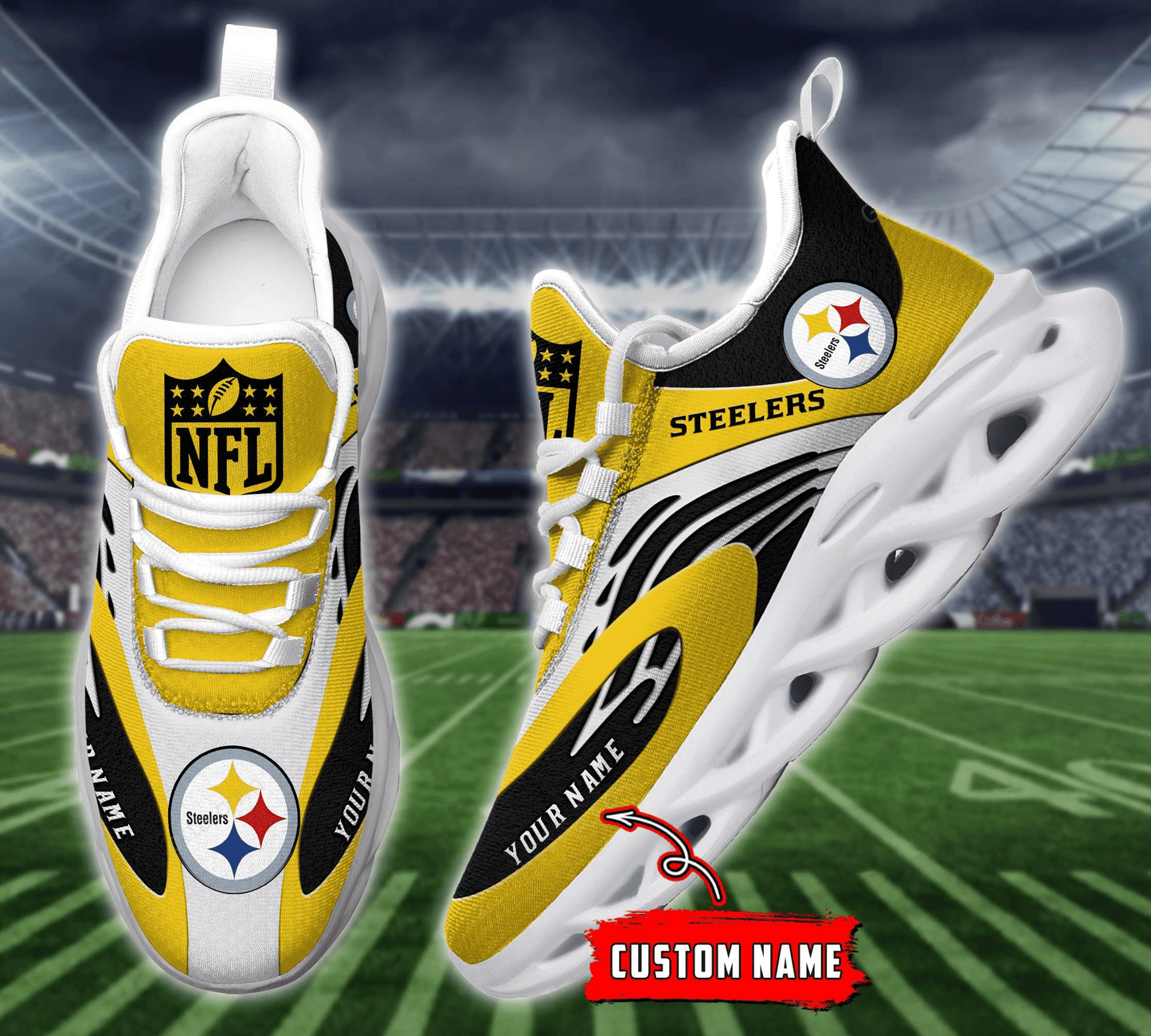 Pittsburgh Steelers Yezy Running Sneakers 885
