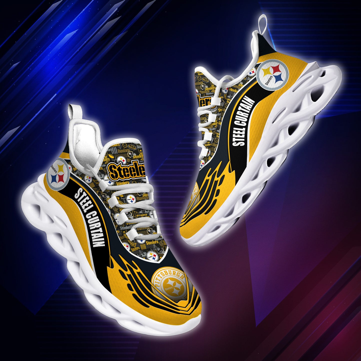 Pittsburgh Steelers Yezy Running Sneakers BB197
