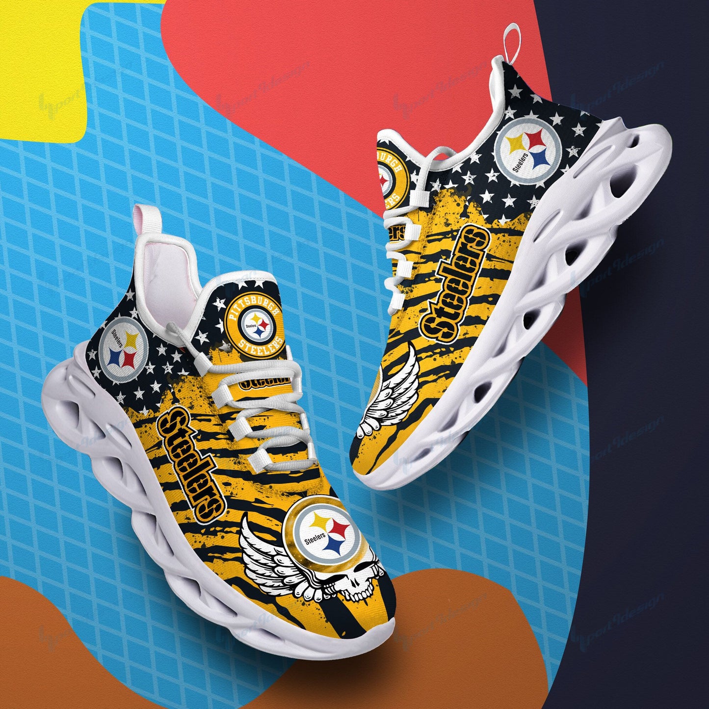 Pittsburgh Steelers Yezy Running Sneakers BB761