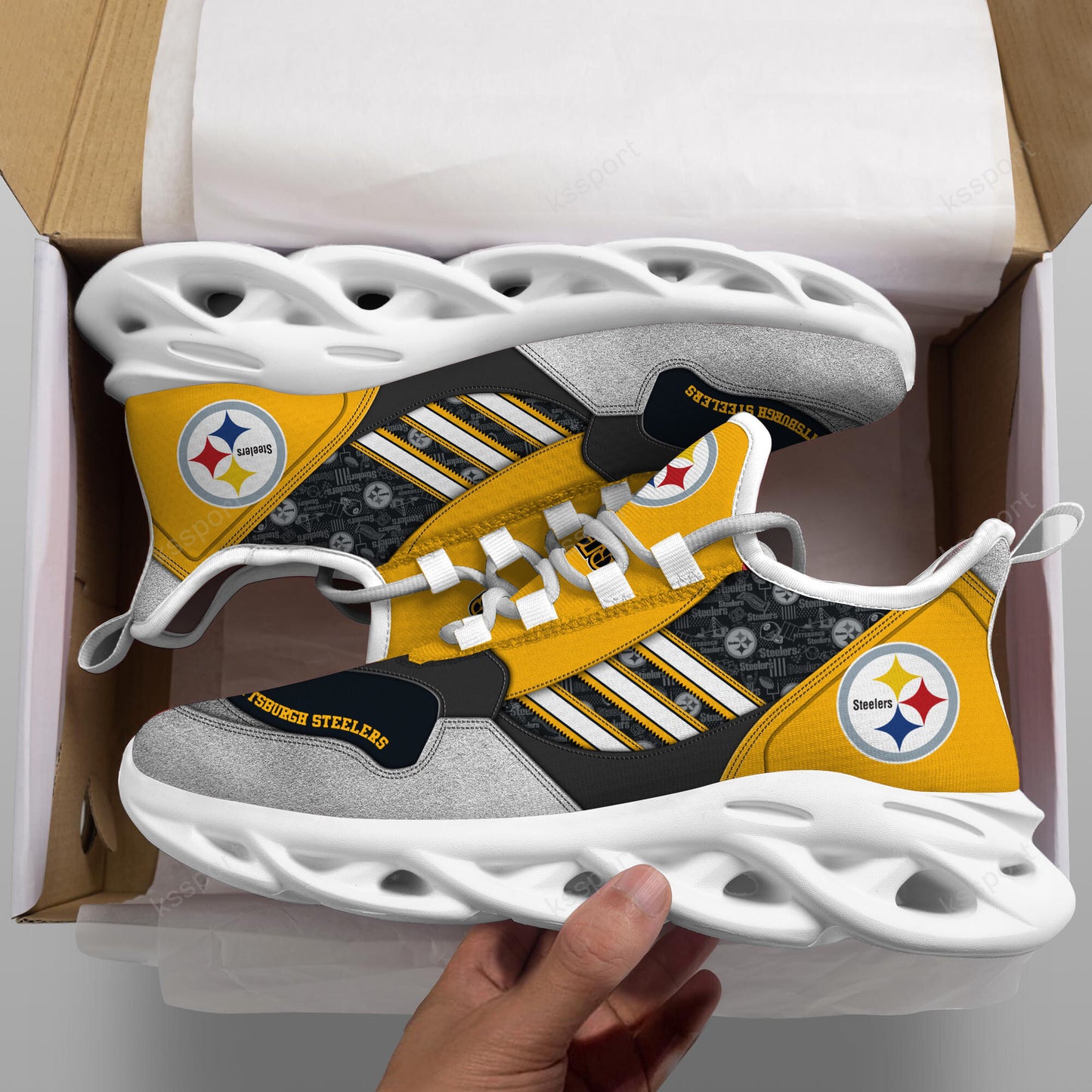 Pittsburgh Steelers Yezy Running Sneakers BG743