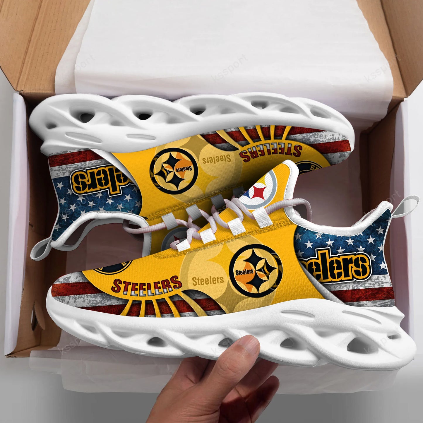 Pittsburgh Steelers Yezy Running Sneakers BG830