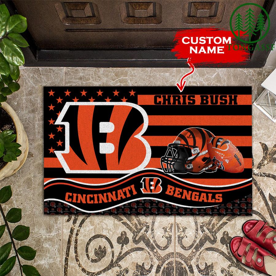 Cincinnati Bengals Personalized Doormat BGDMM586