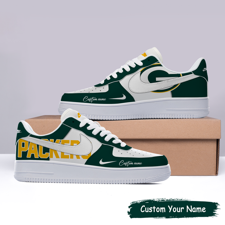 Green Bay Packers Custom Name For Fans Shoes AF1 AZBTAF1000003