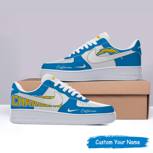 Los Angeles Chargers Custom Name For Fans Shoes AF1 AZBTAF1000001