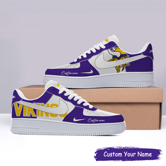 Minnesota Vikings Custom Name For Fans Shoes AF1 AZBTAF1000027