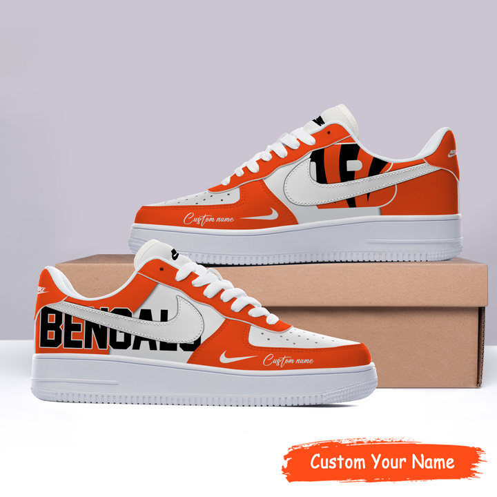Cincinnati Bengals Custom Name For Fans Shoes AF1 AZBTAF1000012